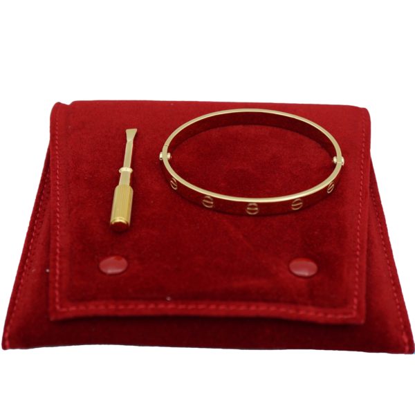 BRACELETS CARTIER LOVE OR JAUNE 18K TAILLE 17