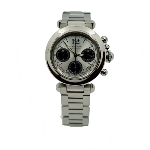 CARTIER PASHA CHRONOGRAPHE ACIER AUTOMATIQUE Réf : 2412
