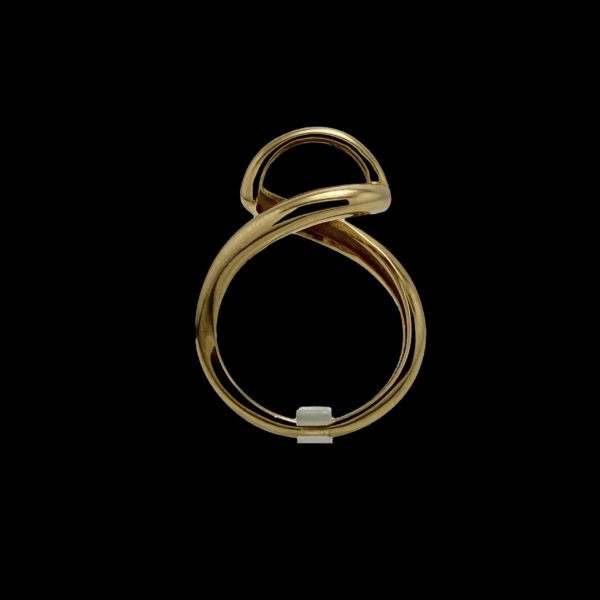 BAGUE GILBERT ALBERT POUR PERLES INTERCHANGEABLES OR JAUNE 18K TAILLE 52 – Image 2