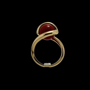 BAGUE GILBERT ALBERT POUR PERLES INTERCHANGEABLES OR JAUNE 18K TAILLE 52