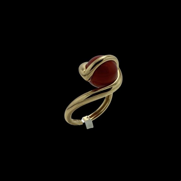 BAGUE GILBERT ALBERT POUR PERLES INTERCHANGEABLES OR JAUNE 18K TAILLE 52 – Image 3