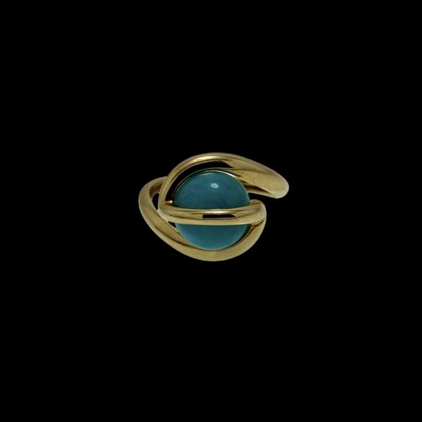 BAGUE GILBERT ALBERT POUR PERLES INTERCHANGEABLES OR JAUNE 18K TAILLE 52 – Image 5