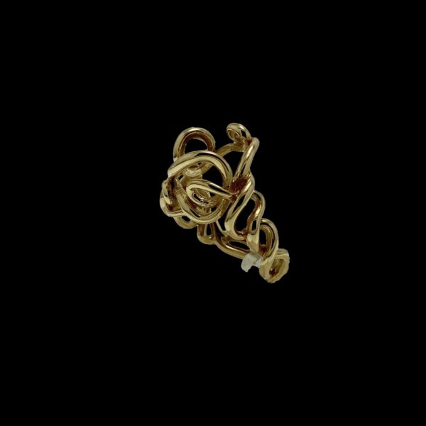 BAGUE GILBERT ALBERT POUR PERLES INTERCHANGEABLES OR JAUNE 18K TAILLE 54 – Image 3