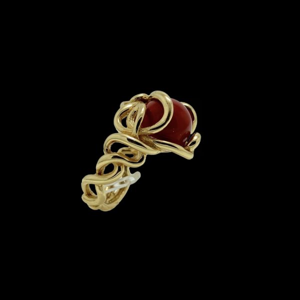 BAGUE GILBERT ALBERT POUR PERLES INTERCHANGEABLES OR JAUNE 18K TAILLE 54 – Image 5