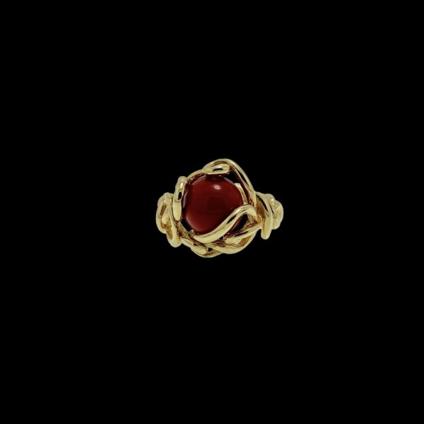 BAGUE GILBERT ALBERT POUR PERLES INTERCHANGEABLES OR JAUNE 18K TAILLE 54 – Image 6