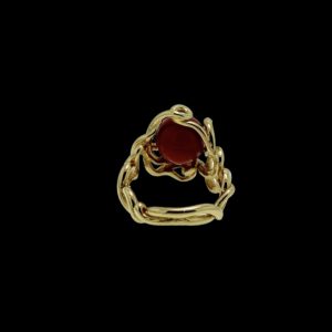 BAGUE GILBERT ALBERT POUR PERLES INTERCHANGEABLES OR JAUNE 18K TAILLE 54