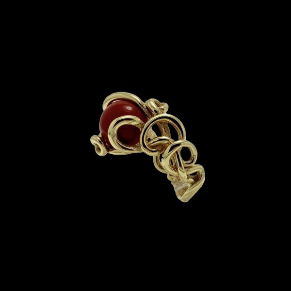BAGUE GILBERT ALBERT POUR PERLES INTERCHANGEABLES OR JAUNE 18K TAILLE 54 – Image 9