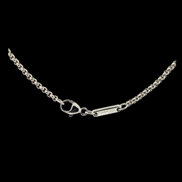 COLLIER-PENDENTIF CHOPARD PENDENTIF HAPPY DIAMONDS ICONS OR GRIS 18K ET DIAMANT – Image 5