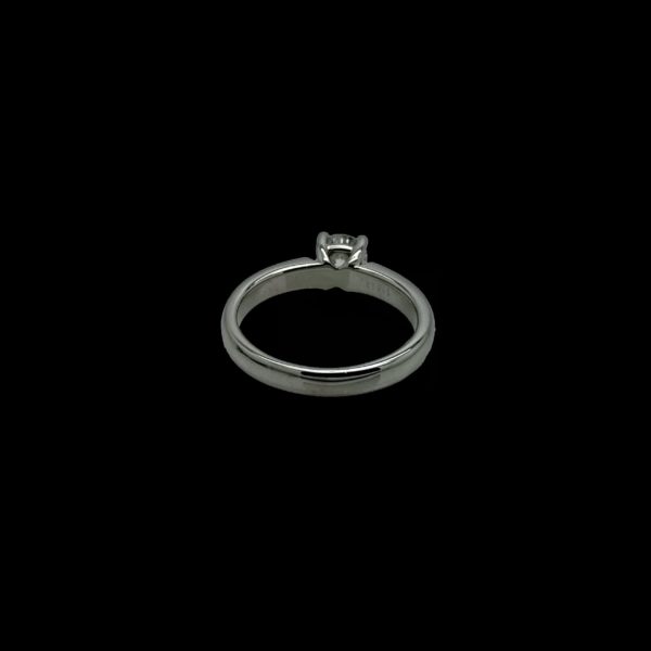 BAGUE SOLITAIRES BUCHERER DIAMANT 0,45CT. TOP WESSELTON OR GRIS 18K/750 – Image 6
