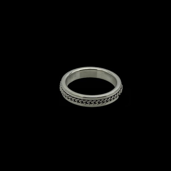 BAGUE PIAGET POSSESSION SERTIE D'UN DIAMANT OR GRIS 18K TAILLE 53 – Image 5