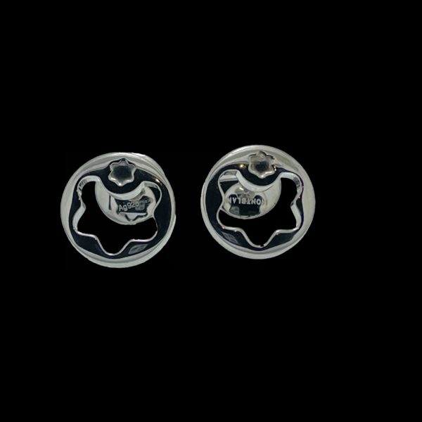BOUCLES D'OREILLES MONTBLANC 4810 EN ARGENT