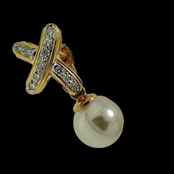 BOUCLES D'OREILLES TIFFANY & CO. "X" PALOM'S GRAFFITI EN OR JAUNE 18K – Image 4