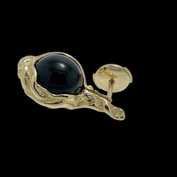 BOUCLES D'OREILLES GILBERT ALBERT POUR PERLES INTERCHANGEABLES EN OR JAUNE 18K – Image 7