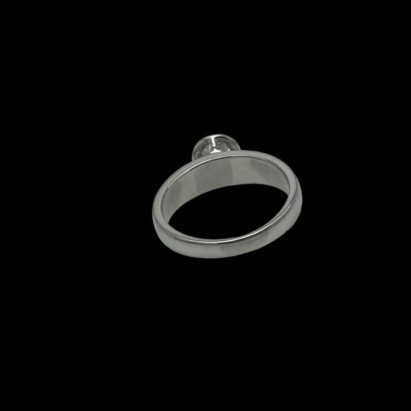 BAGUE SOLITAIRES KURZ DIAMANT TAILLE BRILLANT 0,75CT. GIA OR BLANC 18K/750 TAILLE 56 – Image 6