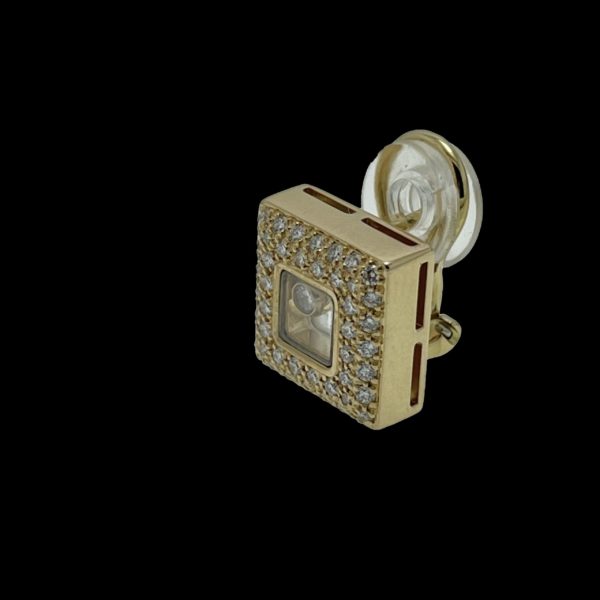 BOUCLES D'OREILLES CHOPARD HAPPY DIAMONDS EN OR JAUNE – Image 2