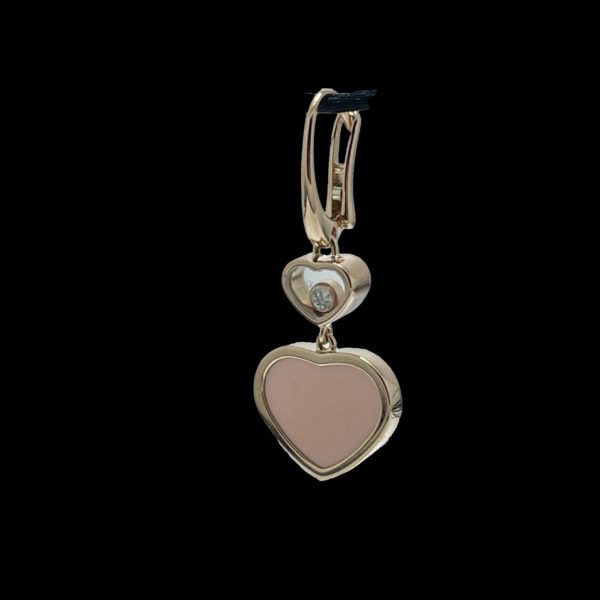 BOUCLES D'OREILLES CHOPARD HAPPY HEARTS EN OR ROSE – Image 2