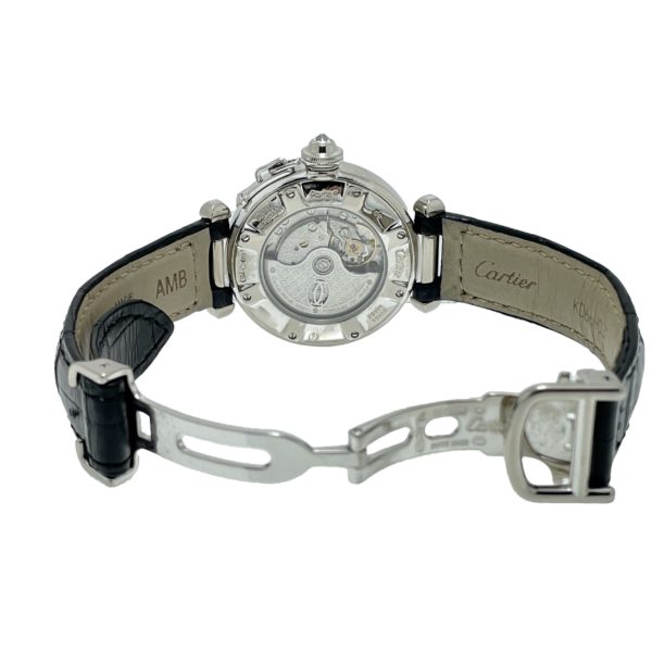 CARTIER PASHA LADY OR GRIS 750 ET DIAMANTS AUTOMATIQUE Réf : 2528 – Image 5