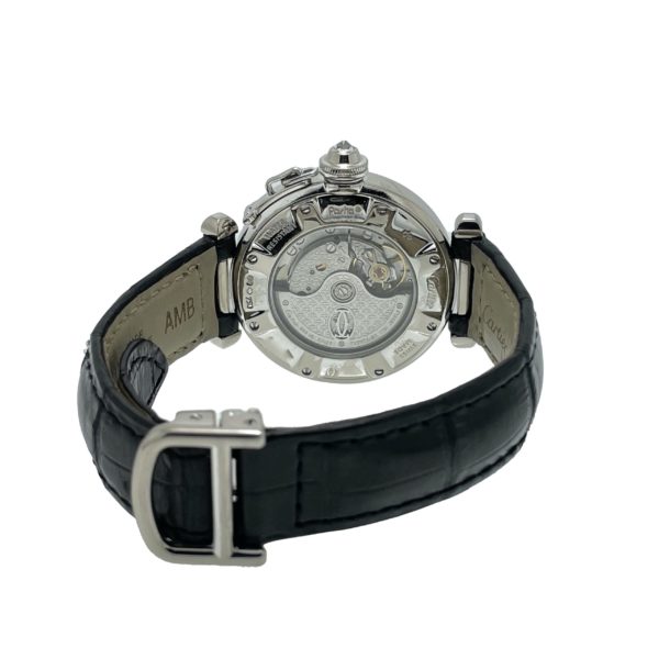 CARTIER PASHA LADY OR GRIS 750 ET DIAMANTS AUTOMATIQUE Réf : 2528 – Image 6