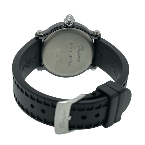 CHOPARD HAPPY SPORT HAPPY BLACK 11 CERAMIQUE DIAMANTS LIMITED EDITION 822/1000 36MM Réf. 28/8507 – Image 5