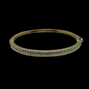 BRACELETS VAN CLEEF & ARPELS "EVE" OR JAUNE 18K/750 SERTIE DIAMANTS