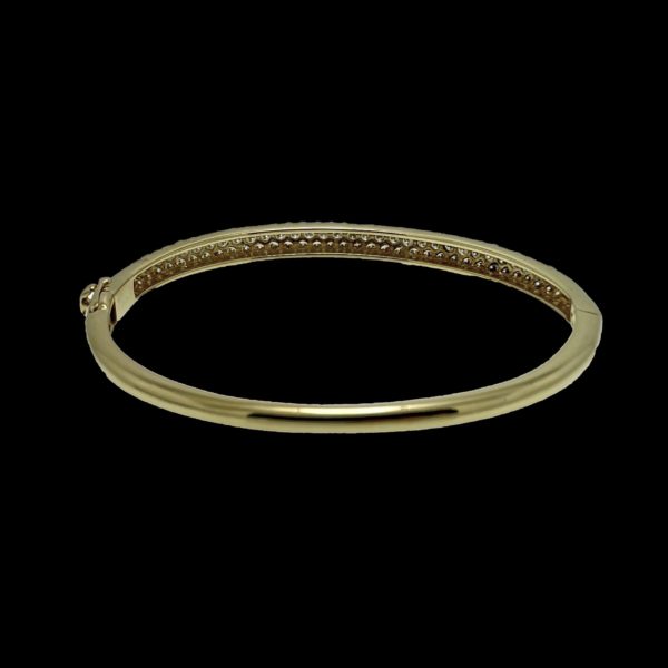 BRACELETS VAN CLEEF & ARPELS "EVE" OR JAUNE 18K/750 SERTIE DIAMANTS – Image 2