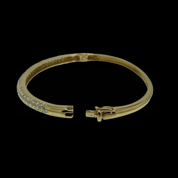 BRACELETS VAN CLEEF & ARPELS "EVE" OR JAUNE 18K/750 SERTIE DIAMANTS – Image 3