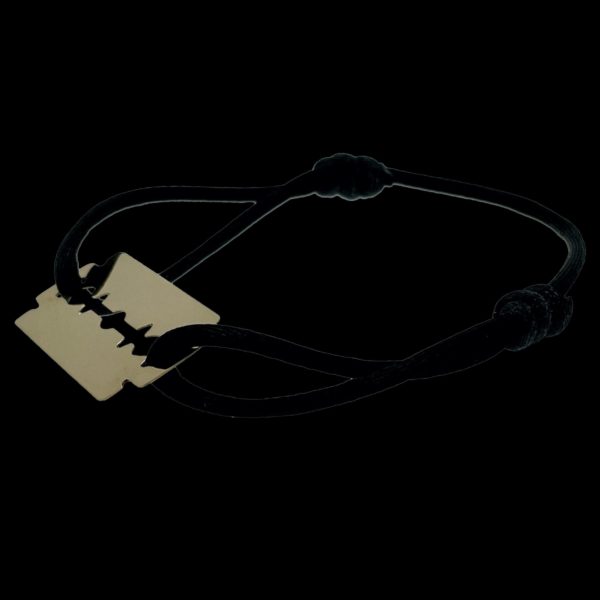 BRACELETS CORDON LAME DE RASOIR OR JAUNE 18K/750 – Image 2