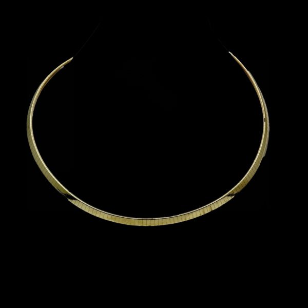 COLLIER-PENDENTIF OMEGA DOUBLE FACE / SERPENT OR JAUNE 18K-750 – Image 2