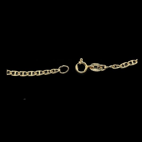 BRACELETS OR JAUNE 18K/750 MAILLE MARINE – Image 4