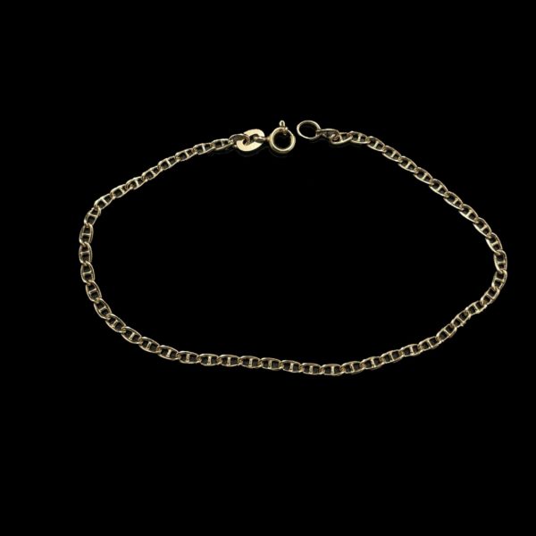 BRACELETS OR JAUNE 18K/750 MAILLE MARINE