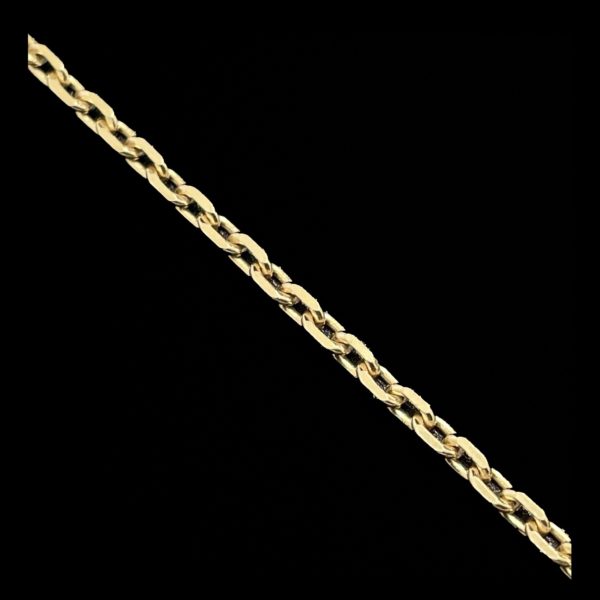 BRACELETS OR JAUNE 18K/750 MAILLE FORCAT 4 FOIS DIAMANTEE – Image 3