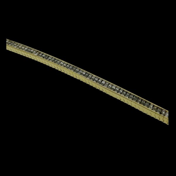 BRACELETS TENNIS DOUBLE RANGEE SERTI DE 188 DIAMANTS EN OR JAUNE 18K/750 – Image 2