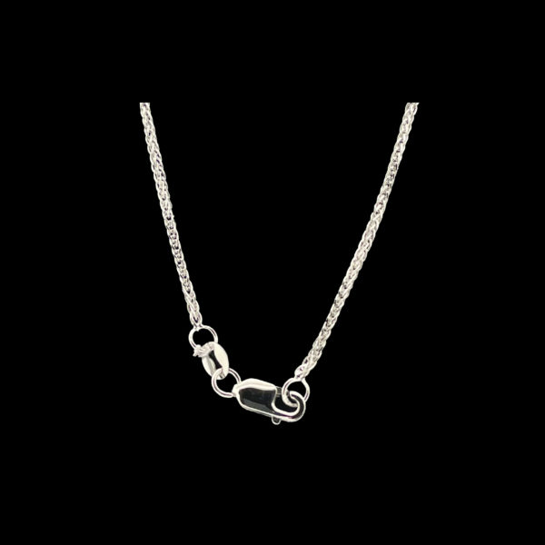 COLLIER-PENDENTIF COEURS OR GRIS 18K ET DIAMANT BLANC & NOIR – Image 6