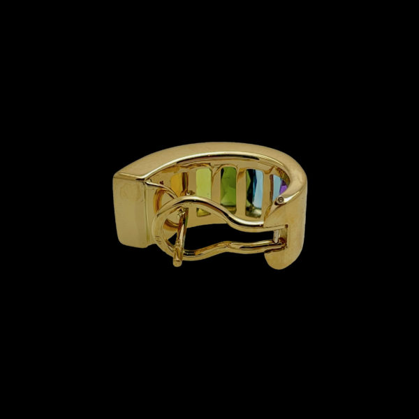 PARURE H. STERN COLLECTION "RAINBOW" OR JAUNE 18K ET PIERRES PRECIEUSES MULTICOLORES – Image 9