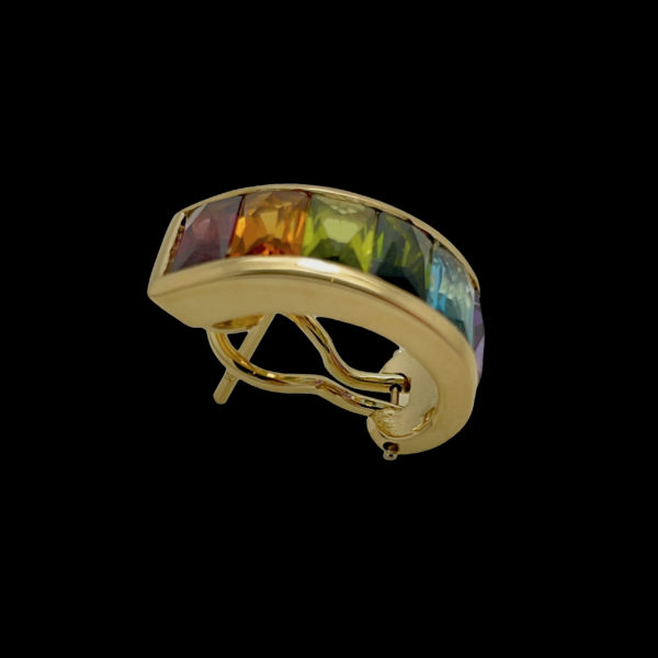 PARURE H. STERN COLLECTION "RAINBOW" OR JAUNE 18K ET PIERRES PRECIEUSES MULTICOLORES – Image 10
