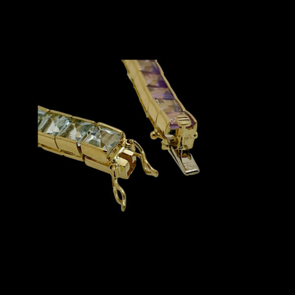 PARURE H. STERN COLLECTION "RAINBOW" OR JAUNE 18K ET PIERRES PRECIEUSES MULTICOLORES – Image 13