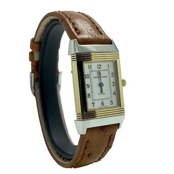 JAEGER LECOULTRE REVERSO DAME OR JAUNE 18K ET ACIER QUARTZ 20X29MM Réf. 260.5.08 – Image 3
