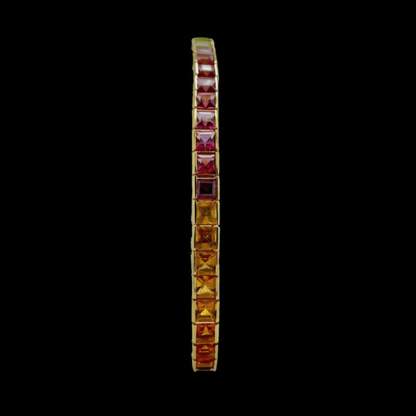 PARURE H. STERN COLLECTION "RAINBOW" OR JAUNE 18K ET PIERRES PRECIEUSES MULTICOLORES – Image 15