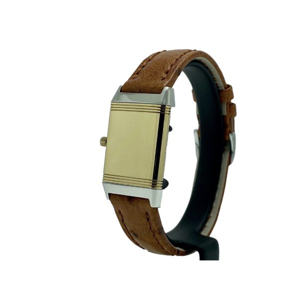 JAEGER LECOULTRE REVERSO DAME OR JAUNE 18K ET ACIER QUARTZ 20X29MM Réf. 260.5.08 – Image 4