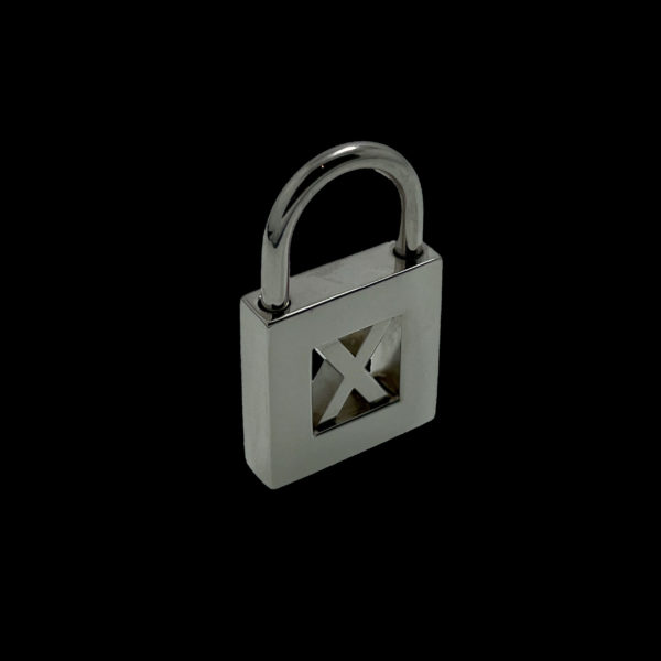 COLLIER-PENDENTIF CHARMS TIFFANY & CO. CADENAS "X" EN ARGENT RODIER OR GRIS – Image 3