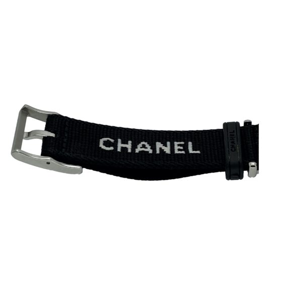 Chanel J12-G10 GLOSS CERAMIQUE NOIRE ACIER QUARTZ TAILLE 33X10,8MM REF. H4657 – Image 6