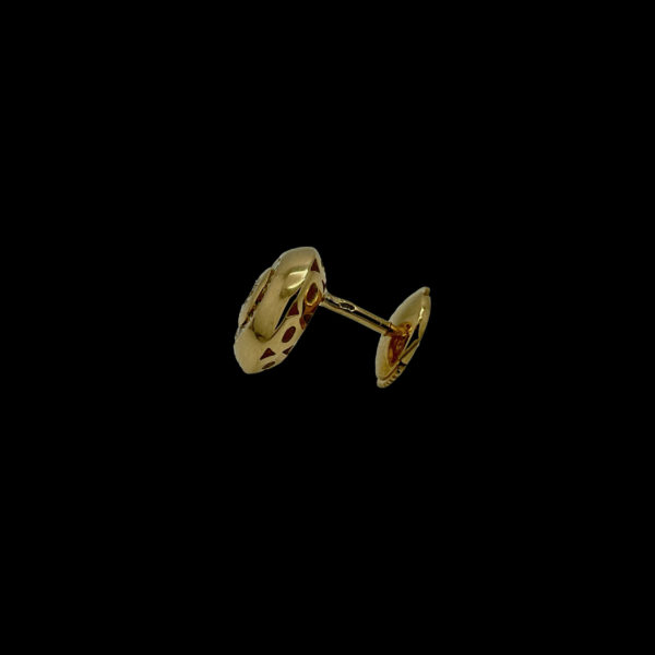 PARURE SOLEIL PENDENTIF & BOUCLES D'OREILLES OR JAUNE 18K ET 39 DIAMANTS – Image 4