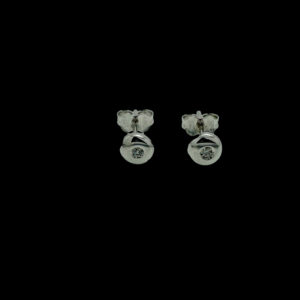 BOUCLES D'OREILLES CLOUS EN OR GRIS 18 CARATS DIAMANT