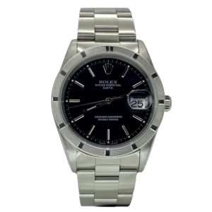 ROLEX OYSTER PERPETUAL DATE 34MM NOIR Réf. 15210