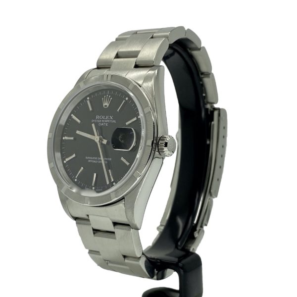 ROLEX OYSTER PERPETUAL DATE 34MM NOIR Réf. 15210 – Image 2