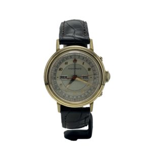 RARE MOVADO TRIPLE DATE OR 18K VINTAGE DES ANNEES '50 DE 35MM REF. 44788