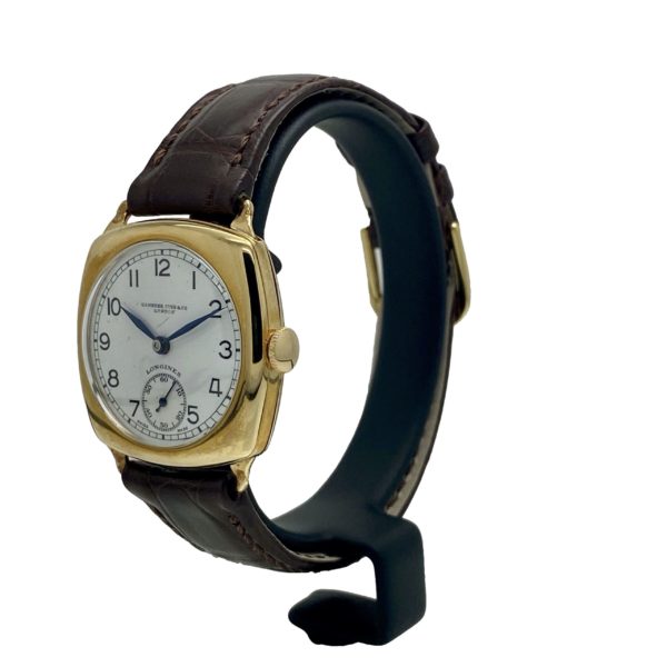 CAMERER CUSS & Co LONDON PAR LONGINES MONTRE COUSSIN 26x28MM OR JAUNE 18K – Image 2