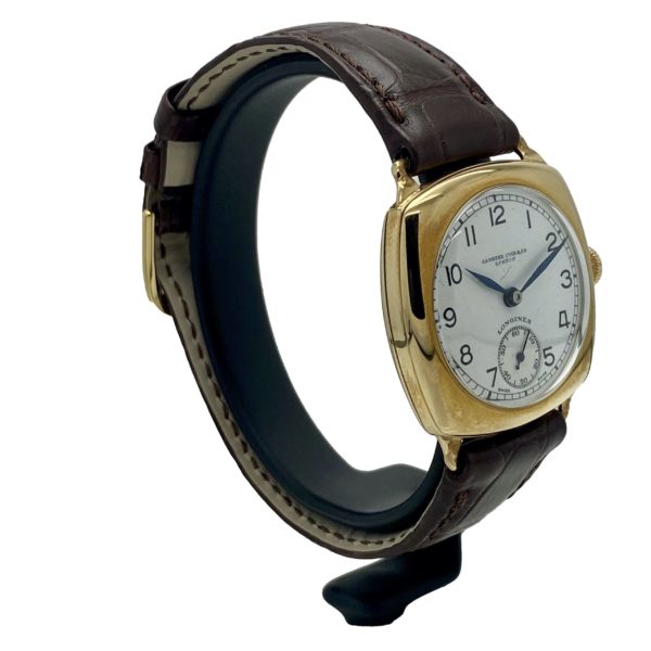 CAMERER CUSS & Co LONDON PAR LONGINES MONTRE COUSSIN 26x28MM OR JAUNE 18K – Image 3