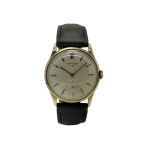 LONGINES PETITE SECONDES OR JAUNE 18K 33MM VINTAGE !