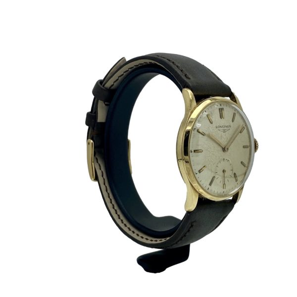 LONGINES PETITE SECONDES OR JAUNE 18K 33MM VINTAGE ! – Image 3